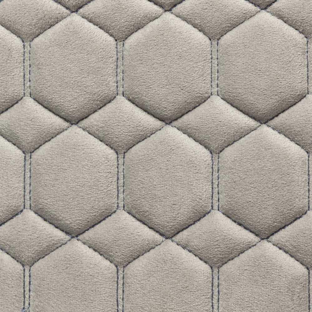 Marrone Pattern - Light Grey with Mid Grey Stitching - SUEDE